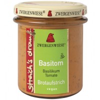 Crema tartinabila vegetala Basitom  cu busuioc si tomate